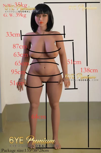 138cm (4.52ft) F cup TPE Doll - Head N16 - 6Ye